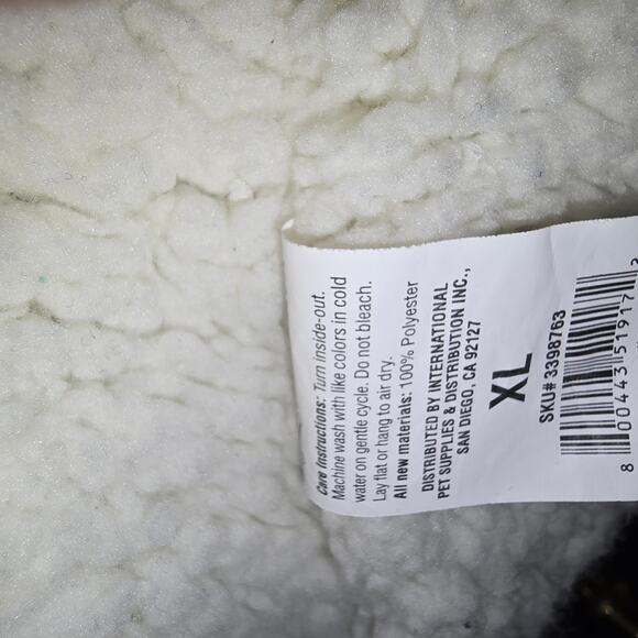 Plaid Red and Black Dog Jacket - Picture 5 of 6